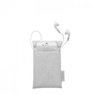Cote et Ciel Fabric Pouch iPhone Silver