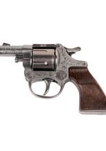 Cowboy Pistole 13cm silber