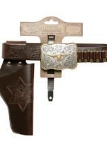 Cowboy Pistolengürtel Bull mit Holster 1