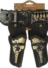 Cowboy Pistolengürtel mit 2 Holstern 90c