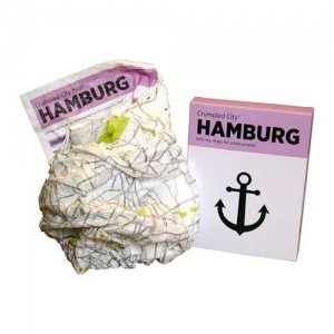 CRUMPLED CITY knautsch Stadtplan - HAMBU