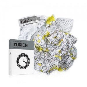 CRUMPLED CITY knautsch Stadtplan - ZÜRIC