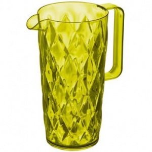 CRYSTAL Kanne transparent olivgrün von K