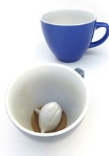 Creature Cups Halloween Tasse Hai blau-w