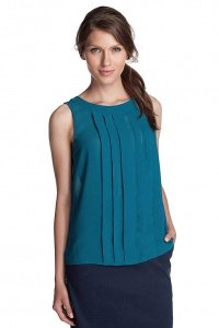 Crepe-Chiffon Biesen Bluse