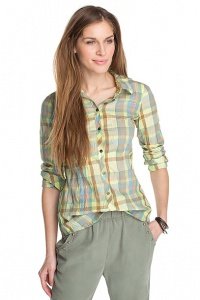 Crinkle-Bluse aus Baumwolle