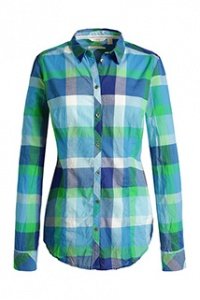 Crinkle-Bluse aus Baumwolle