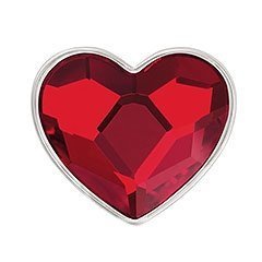Crystal Heart Red Charm Pop