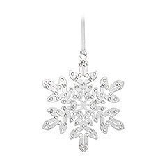 Crystal Pixel Snowflake Ornament (3er Se