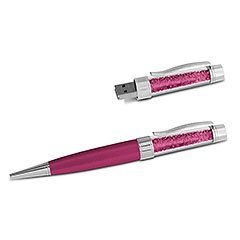 Crystalline USB Kugelschreiber, Fuchsia
