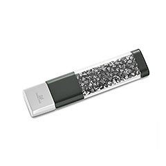Crystalline USB Stick, Silver Night
