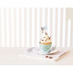 _ CUPCAKE STYLING Cupcake Deko-Set, MINT