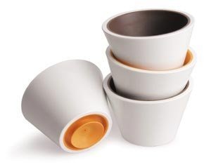 % CUPCUP Saug-Becher, ORANGE 2er-Set