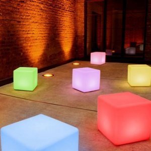 Cube LED PRO - Multicolor Hocker