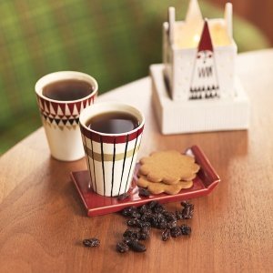 Cult Design Gl?hwein Becher Retro gestre