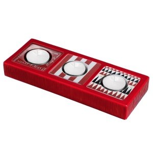 Cult Design SET Kerzenhalter CHANGE rot 