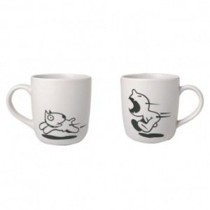 D. Dog Fight Back Kaffeebecher Tasse P-1