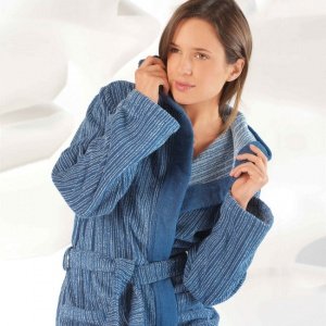 Damen-Bademantel Pure, blau