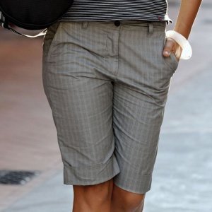 Damen-Bermuda, kariert