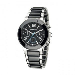 Damen-Chronograph Firenze schwarz/silber