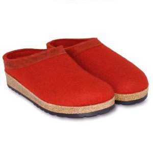 Damen-Hausschuh Grizzly rot