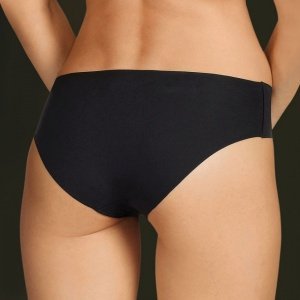 Damen-Slip Silhouette, 3er-Set, schwarz