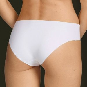 Damen-Slip Silhouette, 3er-Set, weiß