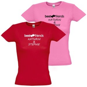 Damen-T-Shirt "Best friends"