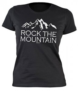Damen T-Shirt Rock the Mountain