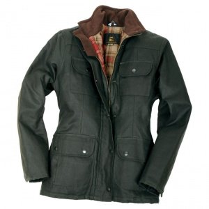 Damen-Wachsjacke Hunter, dunkelgrün