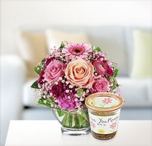 Danke Mama mit Bio Stracciatella Kuchen