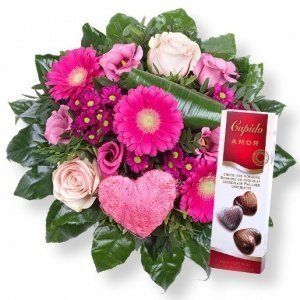 Dankeschön! und Pralinen-Herzen