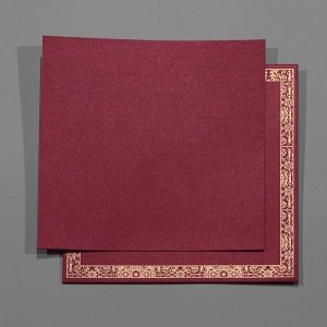 Danksagungskarte Raja, rot