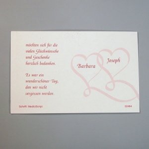 Danksagungskarte Ramona