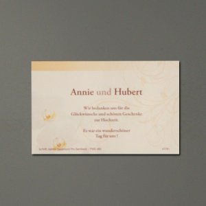 Danksagungskarte Soraya