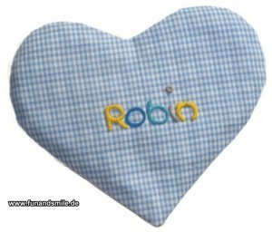 Herzkissen mit Namen