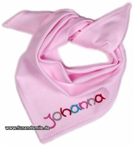 Das Babyhalstuch mit Namen