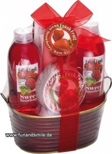 Das Badeset Erdbeere - Fresh Fruit