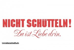 Das Geschenkpapier - Nicht schütteln! Da