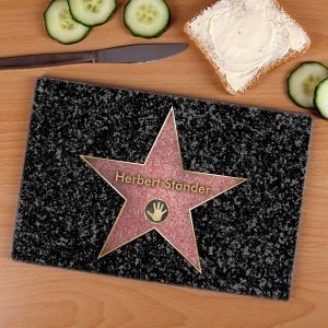 Das Glasbrettchen für Stars mit Wunschna