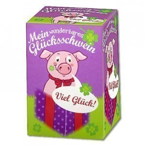 Das Glücksschweinchen das jeden Tag wäch