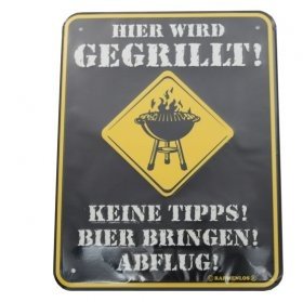 Das Grill Schild