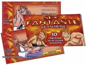 Das Gutscheinheft mit 10 Sex Fantasie Gu