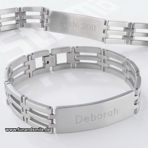 Das Herrenarmband Elegance mit Gravur