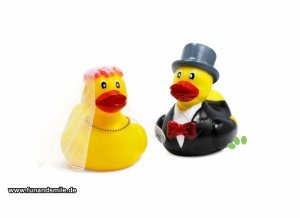 Das Hochzeits-Entenpaar