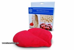 Das Kirschkernkissen in Herzform