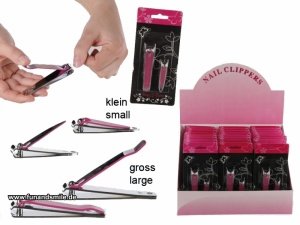 Das Nagelknipserset in Rosa