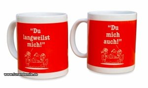 Das Tassen-Set Langweilst mich in Neonfa