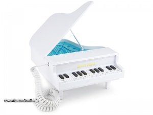 Das ausgefallene Piano Telefon in weiß/s