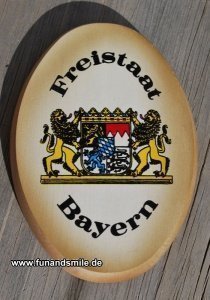  Freistaat Bayern Holzschild